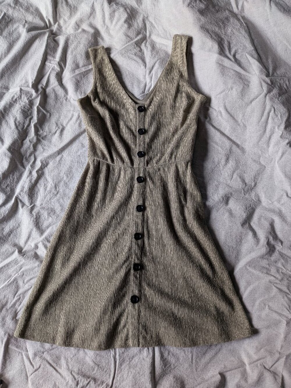 iZ Byer Sage Green V-Neck Mini Dress XS